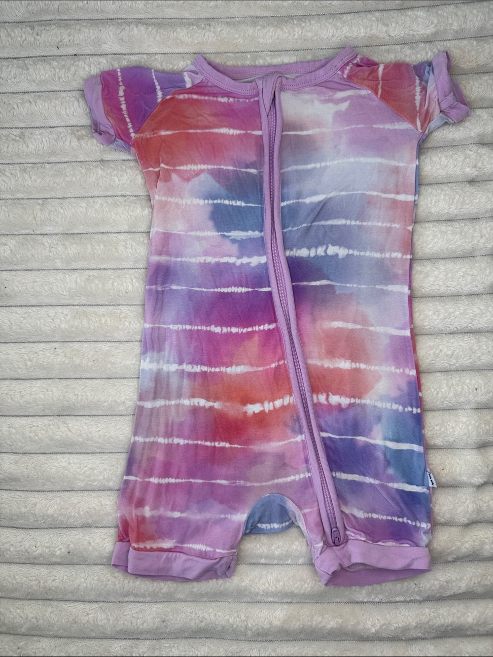 Little Sleepies Pastel Tie Dye Dreams Shorty Zippy